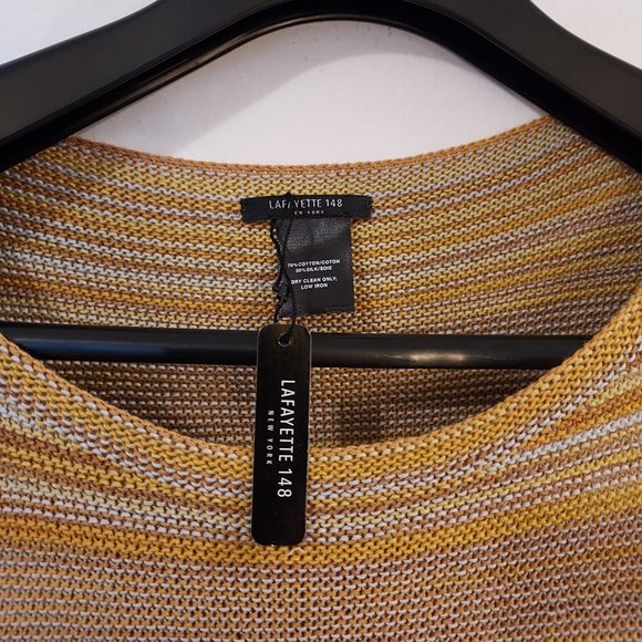 Lafayette 148 New York cotton silk poncho one size - Picture 4 of 7